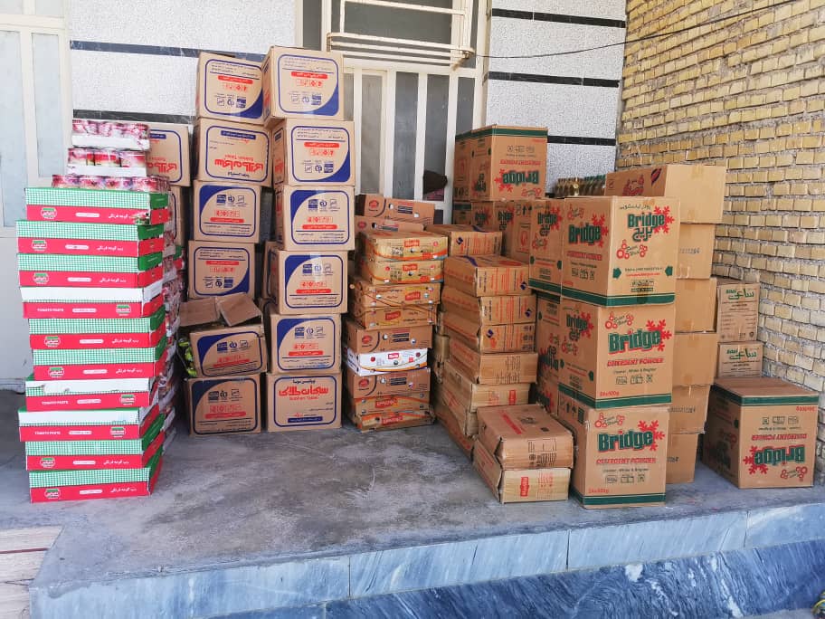 توزیع ۵ هزار بسته مواد غذایی و بهداشتی توسط جوان باغملکی