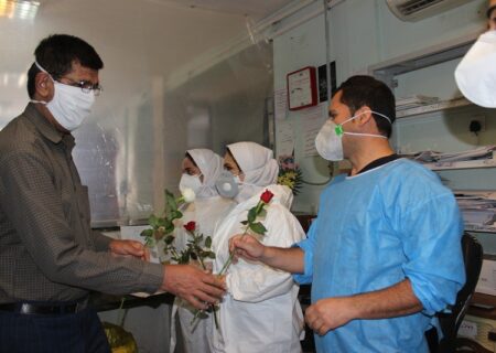 حضور تنی چند از آزادگان سرافراز در بیمارستان شهید طباطبایی